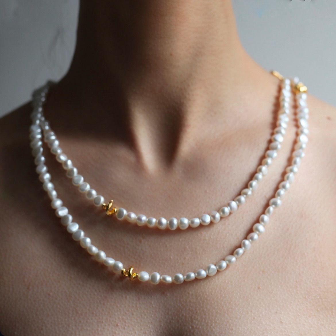 【お取り寄せ注文可能】Baroque Pearl Rope Necklace 130