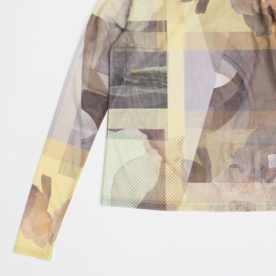 【残り一点】フォトコラージュメッシュトップス