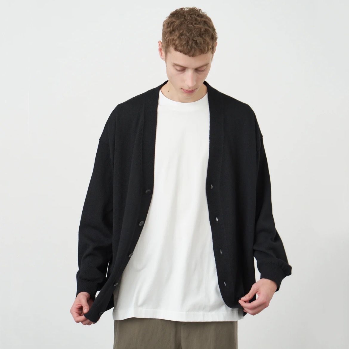 ATON - 【残りわずか】Wool Washi Oversized Cardigan | ACRMTSM 