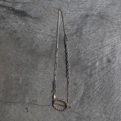 【残り一点】Material Mix Necklace(HAIRPIN REGULAR)