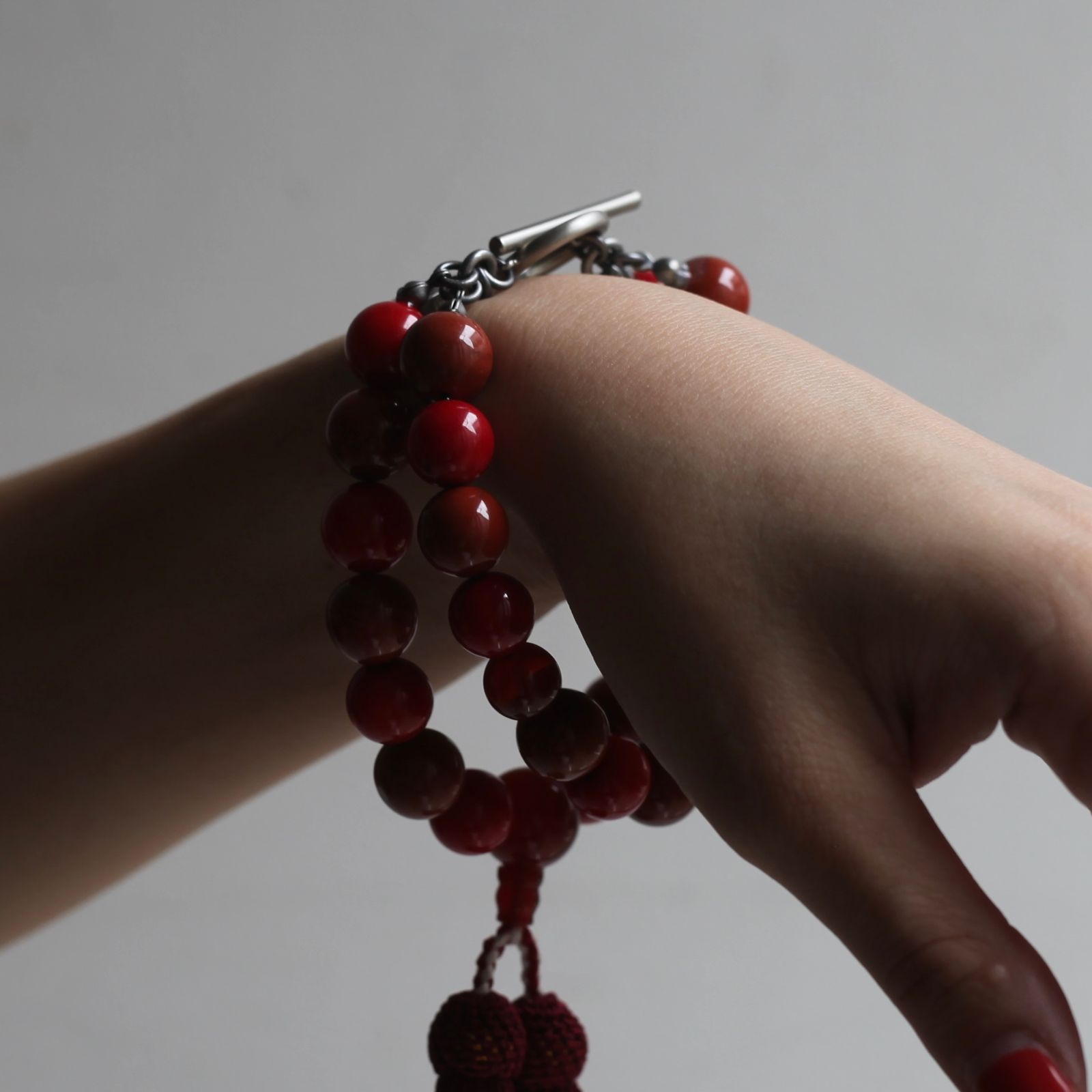 SOSHIOTSUKI - 【残りわずか】Double Juzu Bracelet(RED