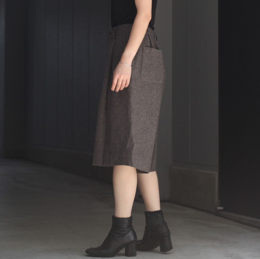 【残り一点】Wool/Cashmere Fleece Easy Short Trousers