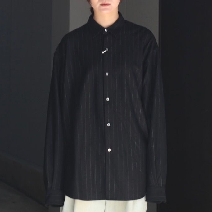 【残り一点】36G Wool Stripe Ideal Shirts