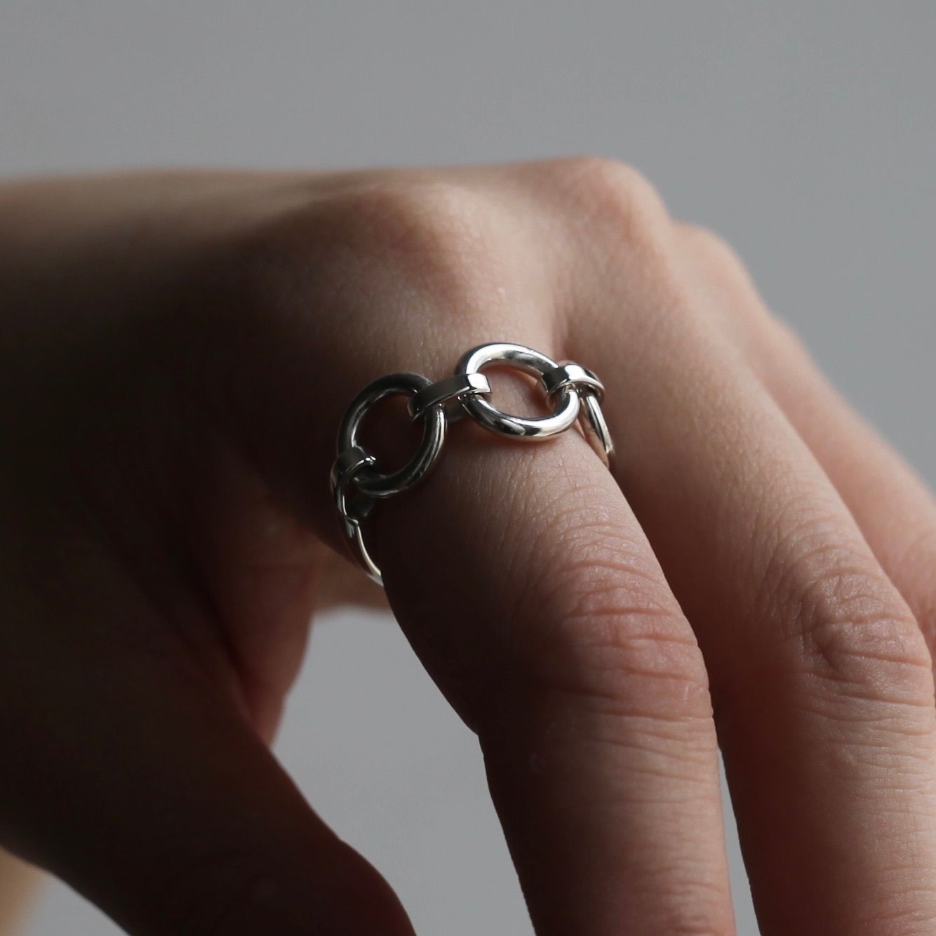 【お取り寄せ注文可能】Circle Chain Ring Small(SILVER)