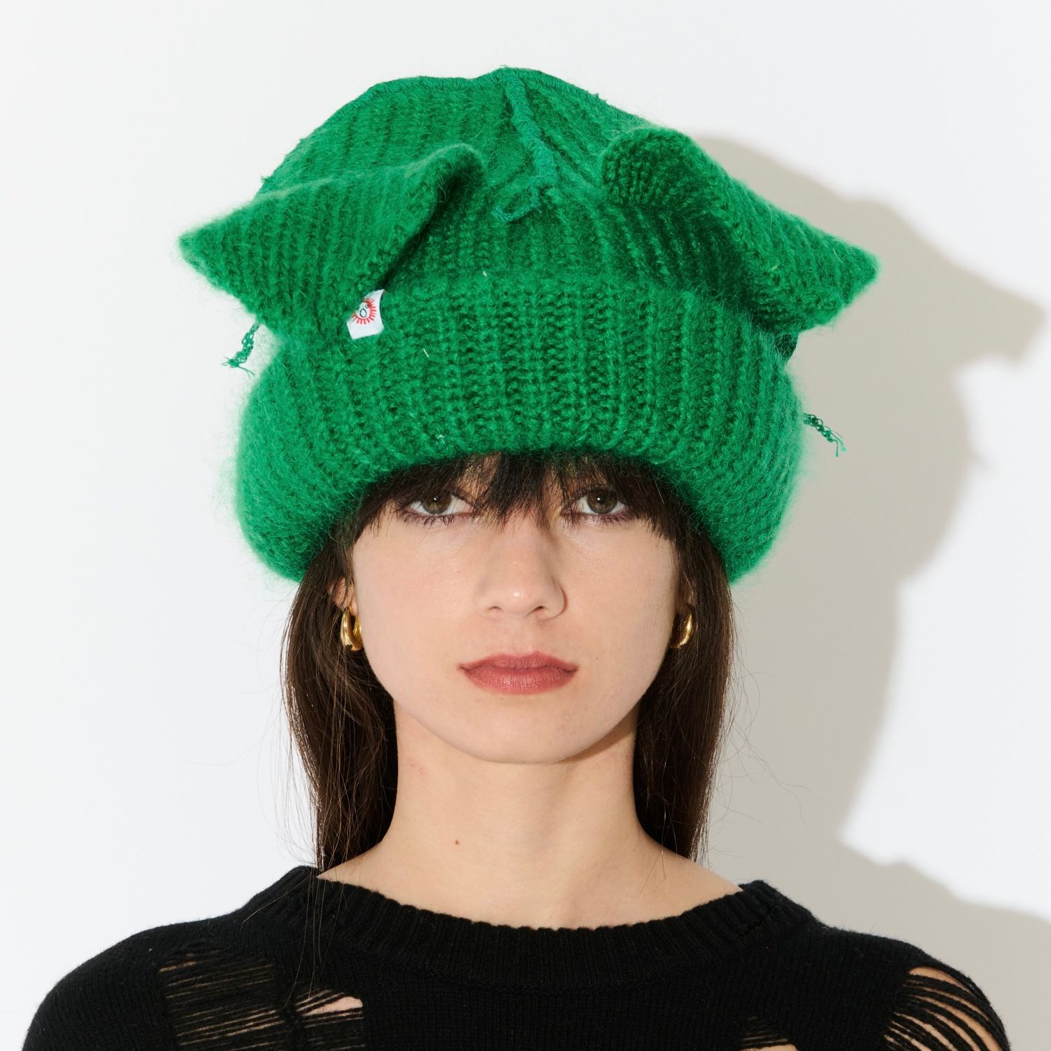 【残り一点】Mohair Chunky Ears Beanie
