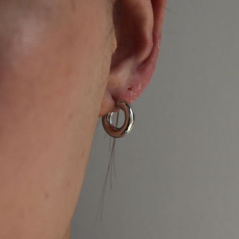 【再販売通知受付可能】Classic Hoops_XS(SILVER)
