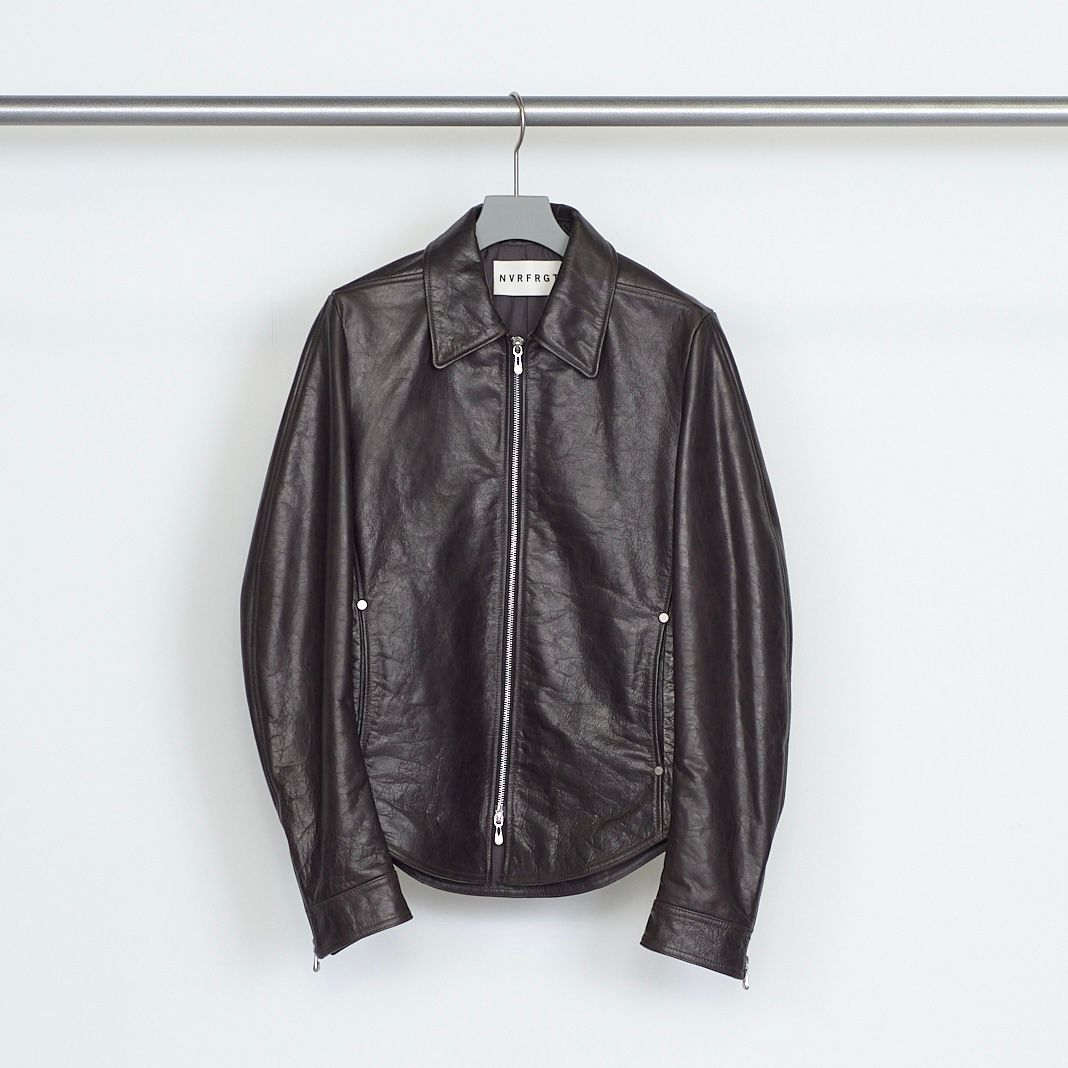 【残り一点】Zip Up Leather Shirt