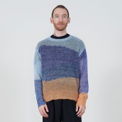 【残りわずか】Mohair Intarsia Sheer Sweater