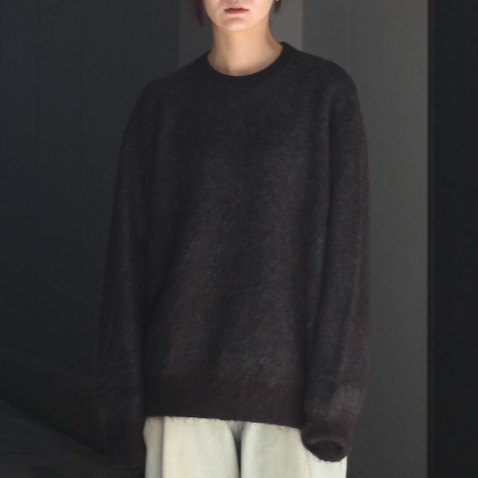 【残りわずか】Kid Mohair Mix Jacquard Knit LS