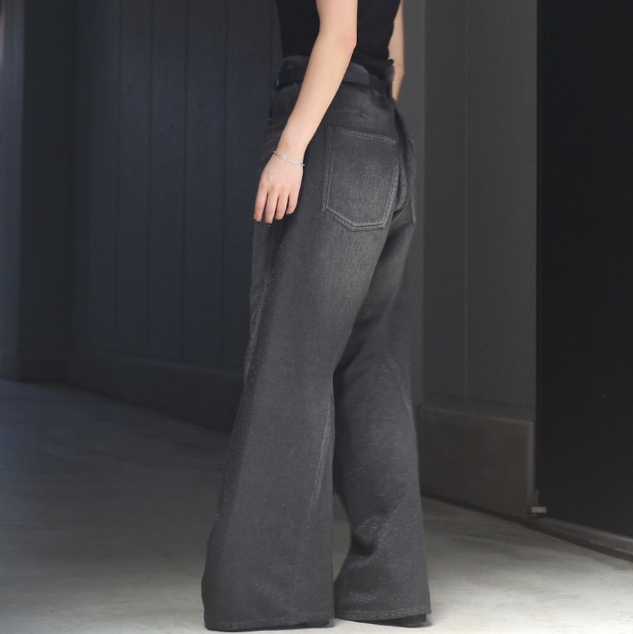 【残り一点】Glitter Twill 3D Twisted Wide Leg 5P Pants