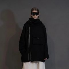 【残り一点】モーターサイクルウールジップブルゾン