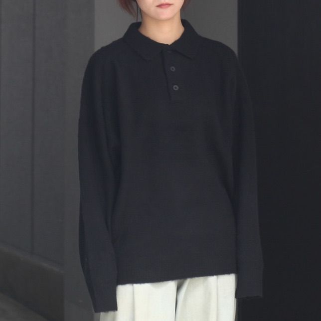 【残り一点】Shaggy Polo Knit