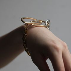 【残り一点】Material Mix Bracelet(HAIRPIN REGULAR)