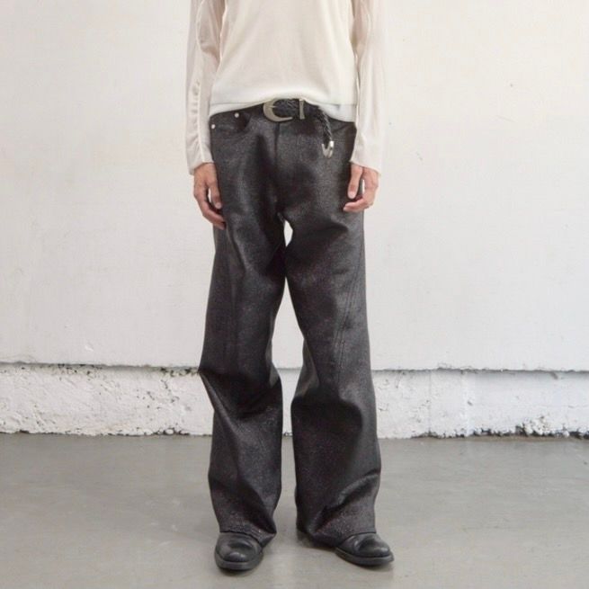 【残り一点】Glitter Twill 3D Twisted Wide Leg 5P Pants