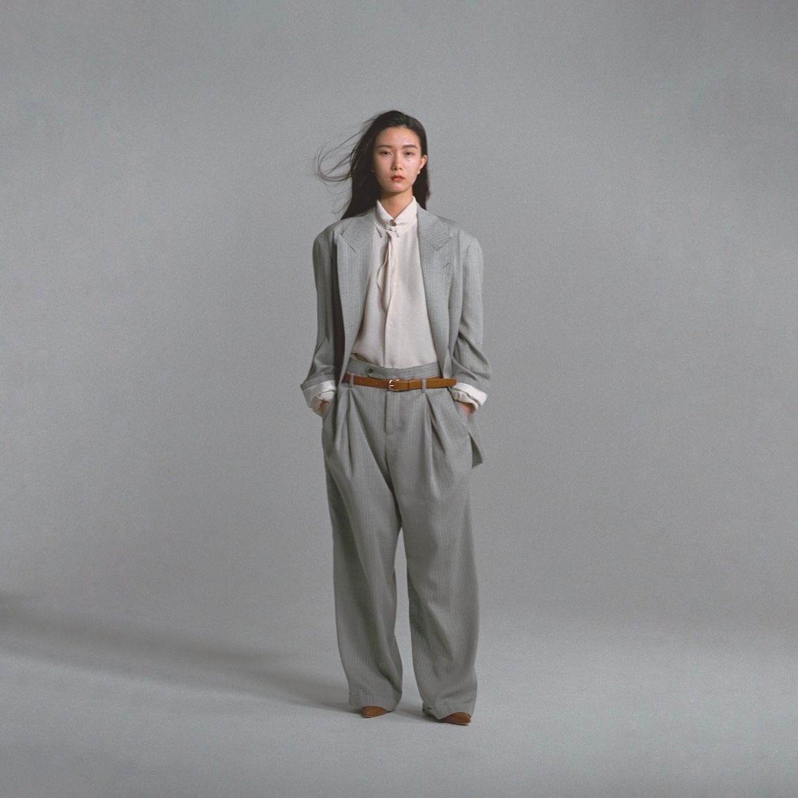 【残り一点】Double Inverted Tuck Trousers