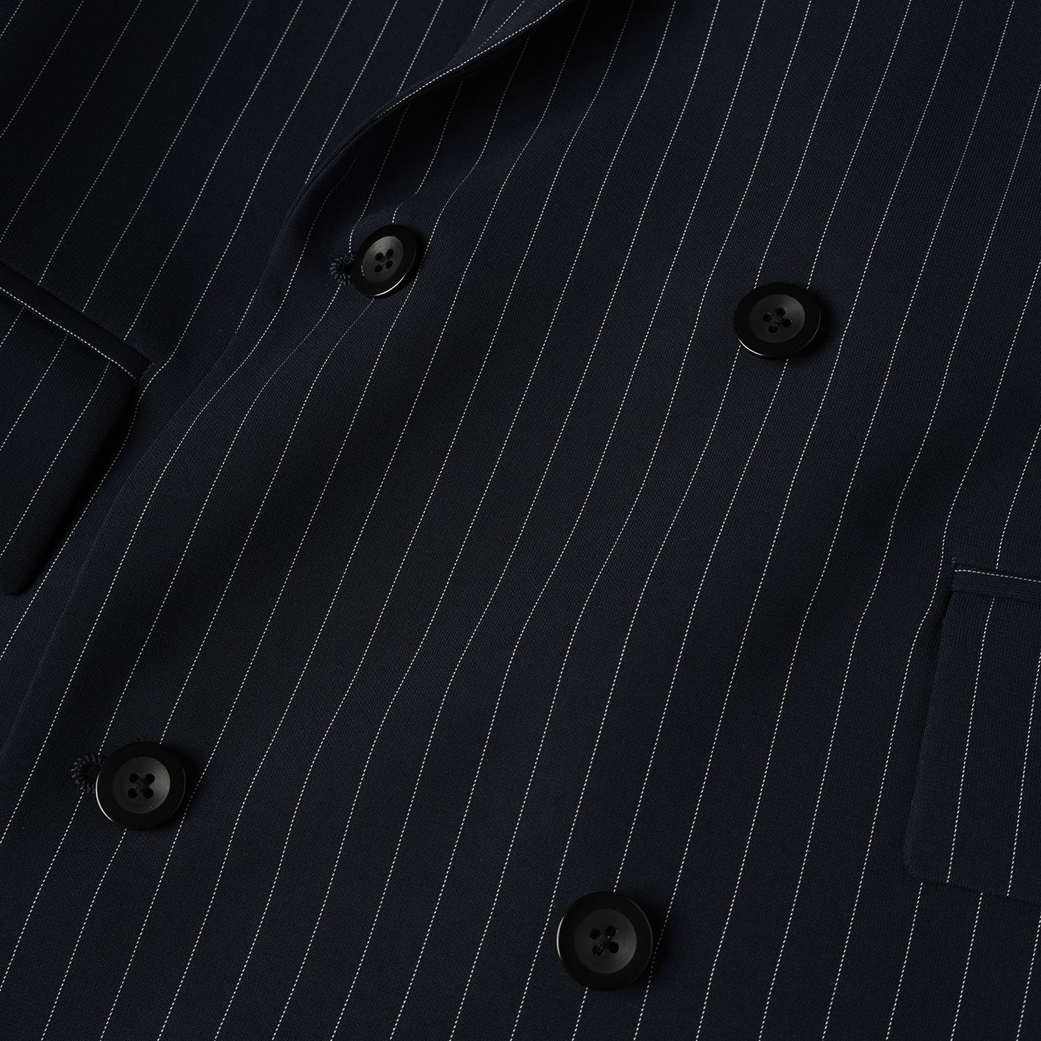 【残り一点】Stripe Double Cloth Slant Belt Tailored Jacket