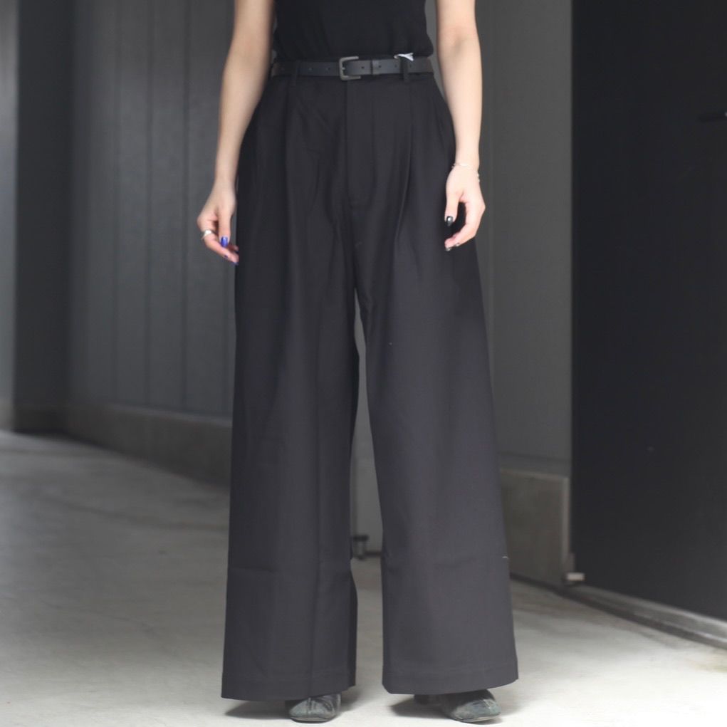 【残り一点】コットンツイルワイドパンツ