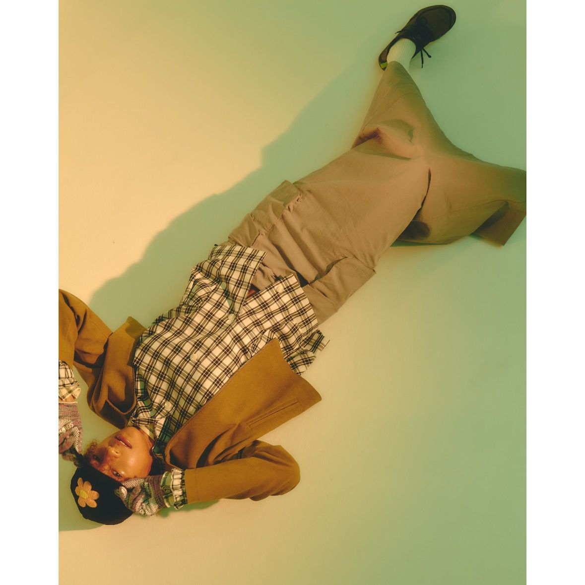 【残りわずか】Flower Chenill Corduroy Cap