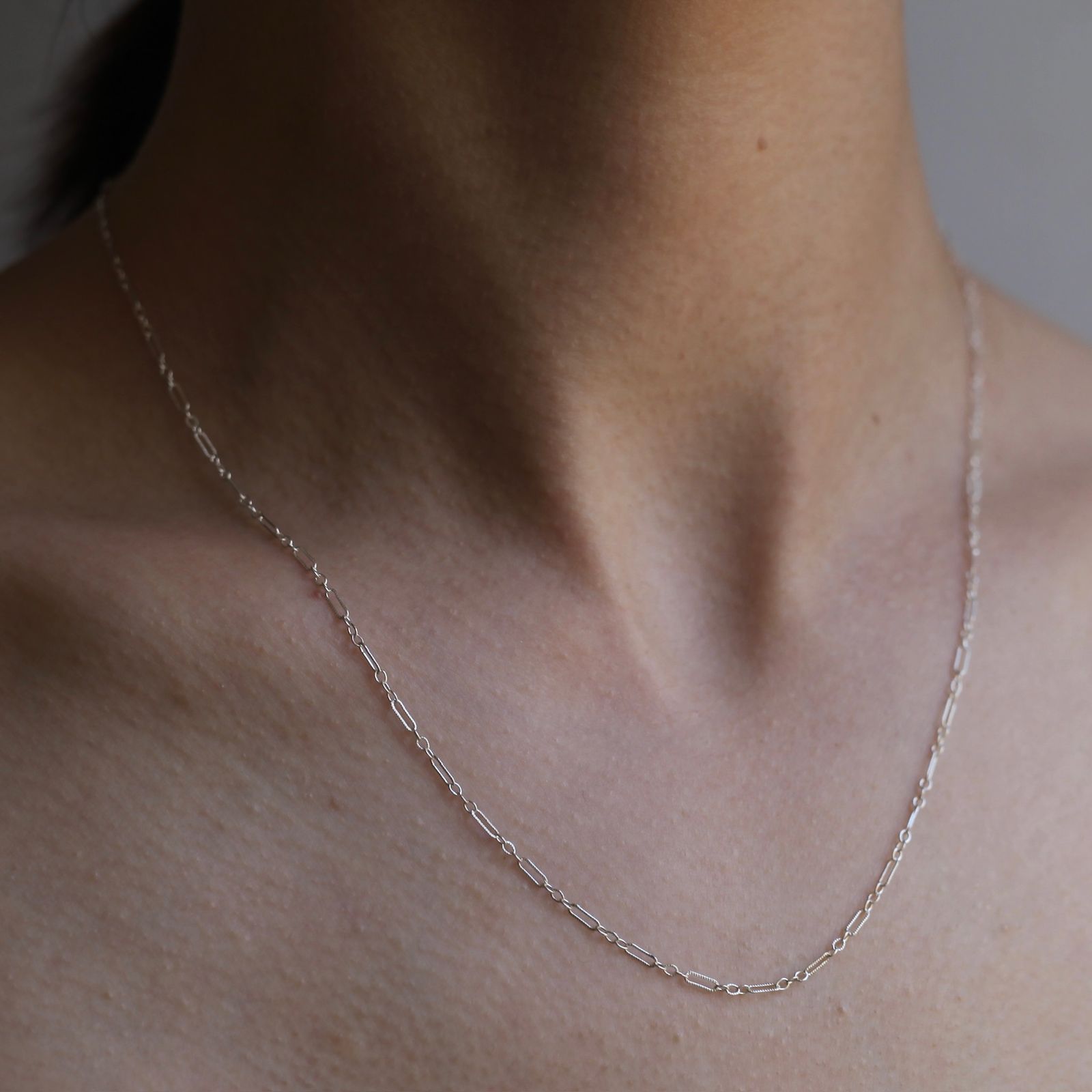 【残りわずか】Long ＆ Shoet Cable Chain(SILVER)