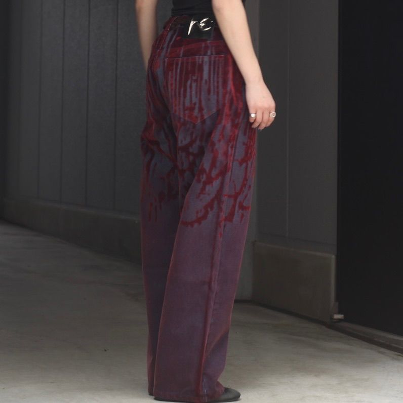 【残り一点】Blood Lazered Denim Pants