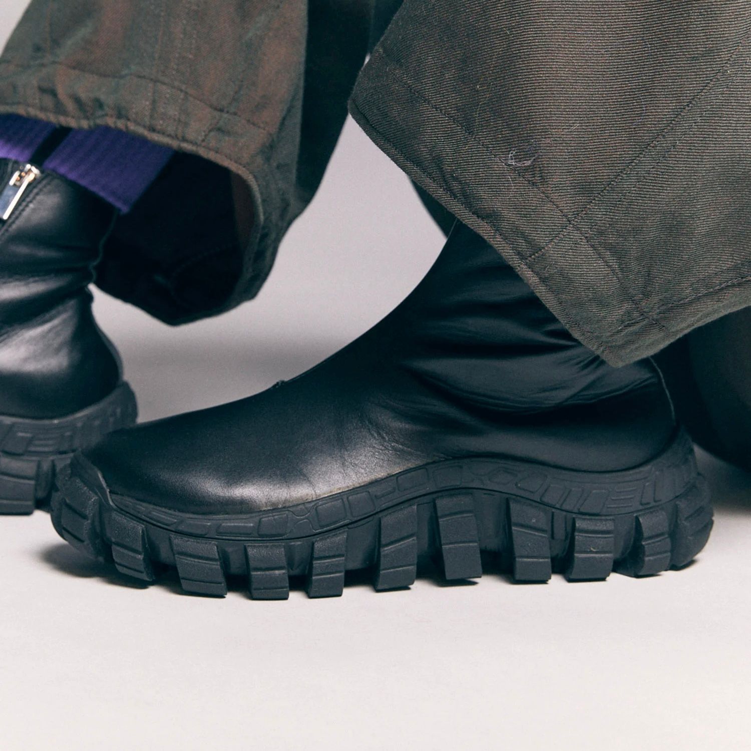 【残り一点】Rattling Sole Side Zip Boots