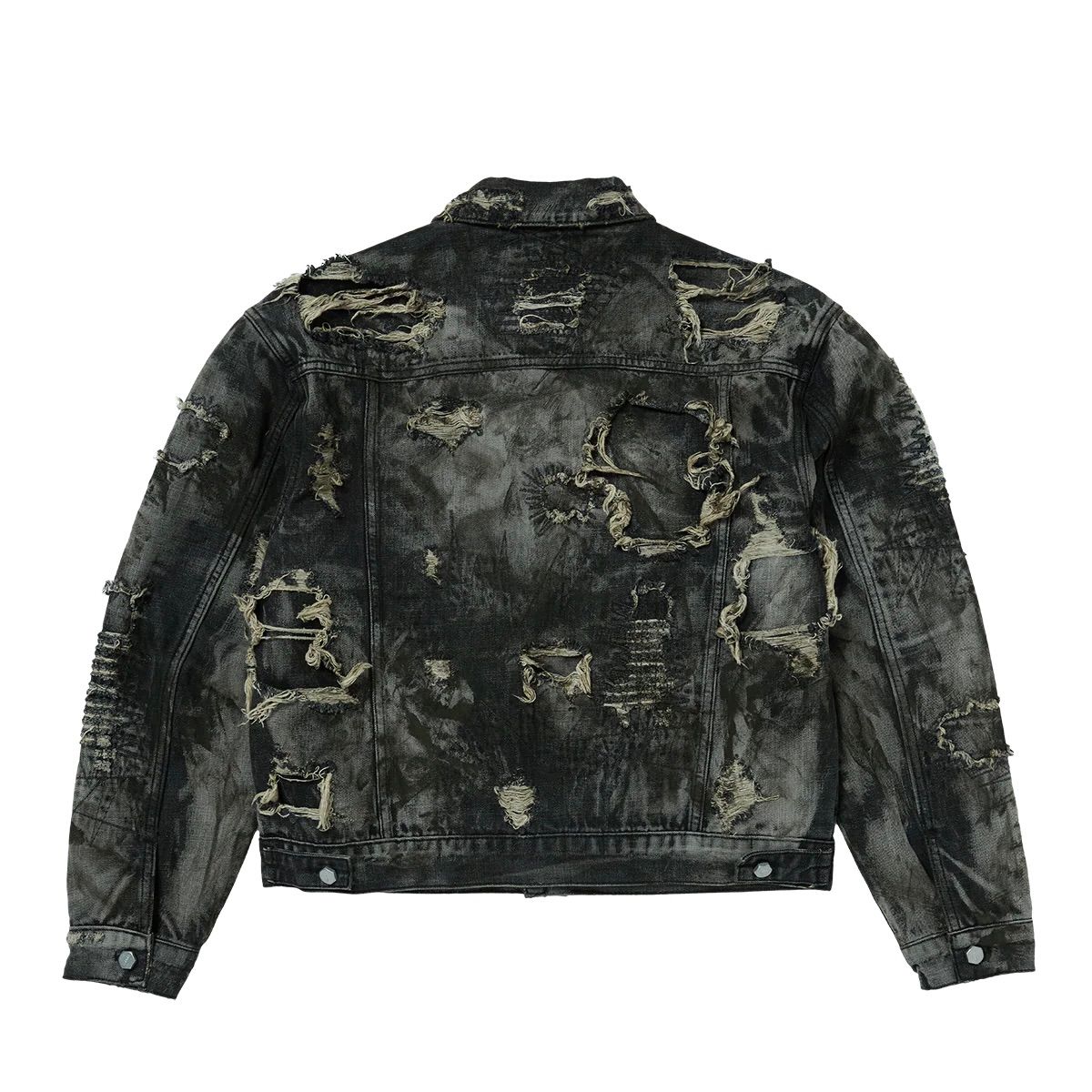 【残り一点】Hard-Washed Damaged Denim Jacket