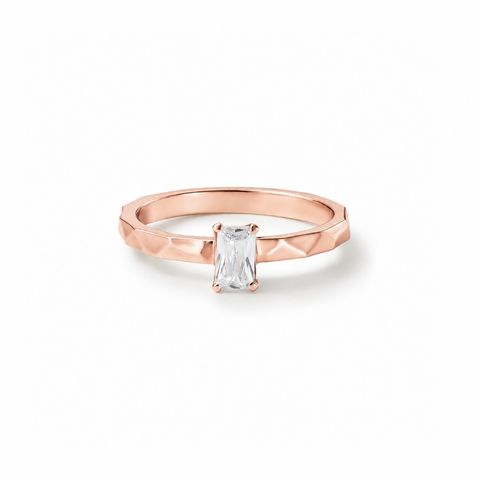 【お取り寄せ注文可能】Quon Square Ring(K18 PINK GOLD)