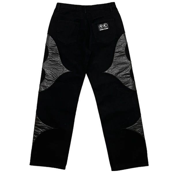 【残り一点】TC Leather Washing Denim Pants