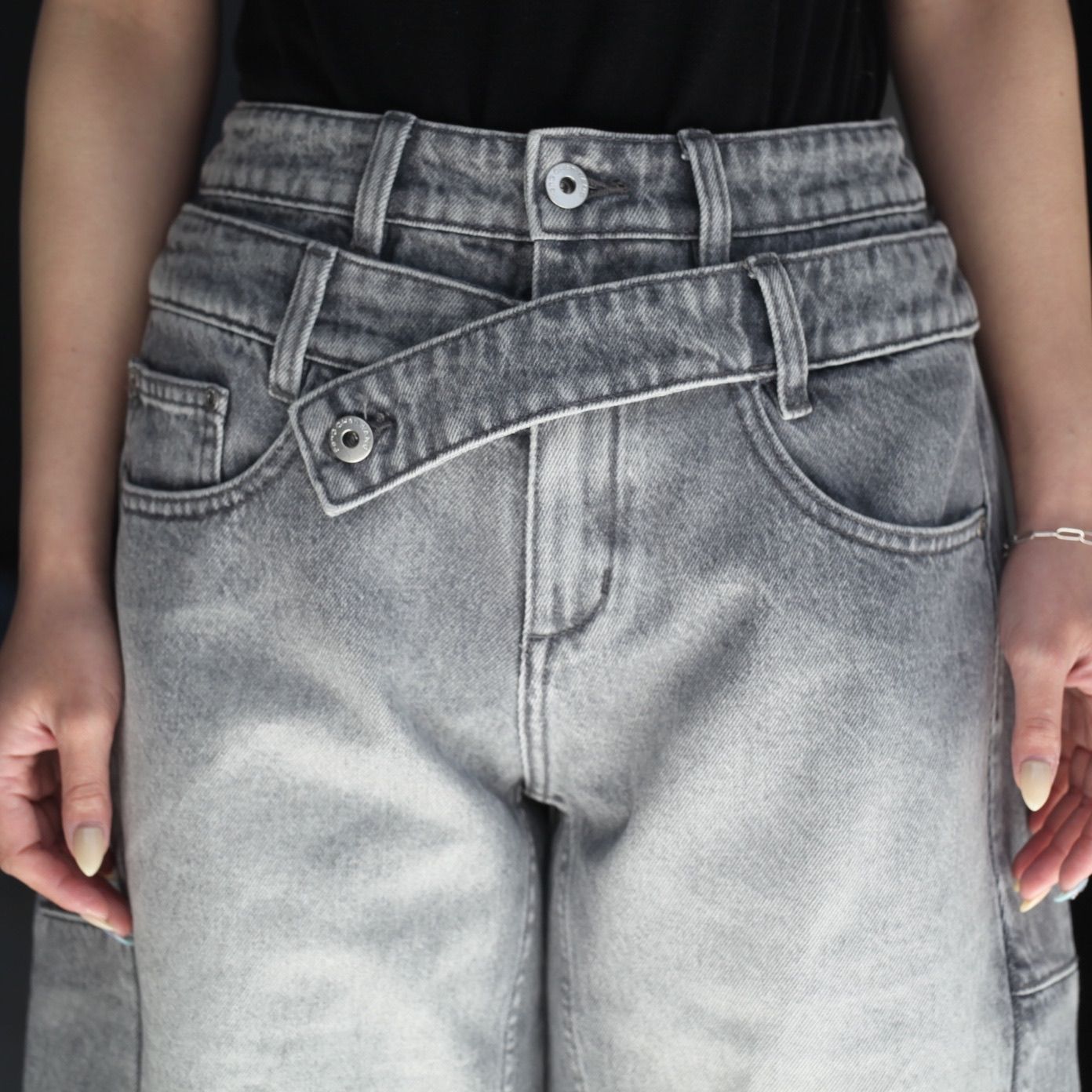 【残り一点】Double Waist Denim Trousers