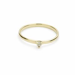 【お取り寄せ注文可能】K18 Triangle Dia Ring(18 YELLOW GOLD)