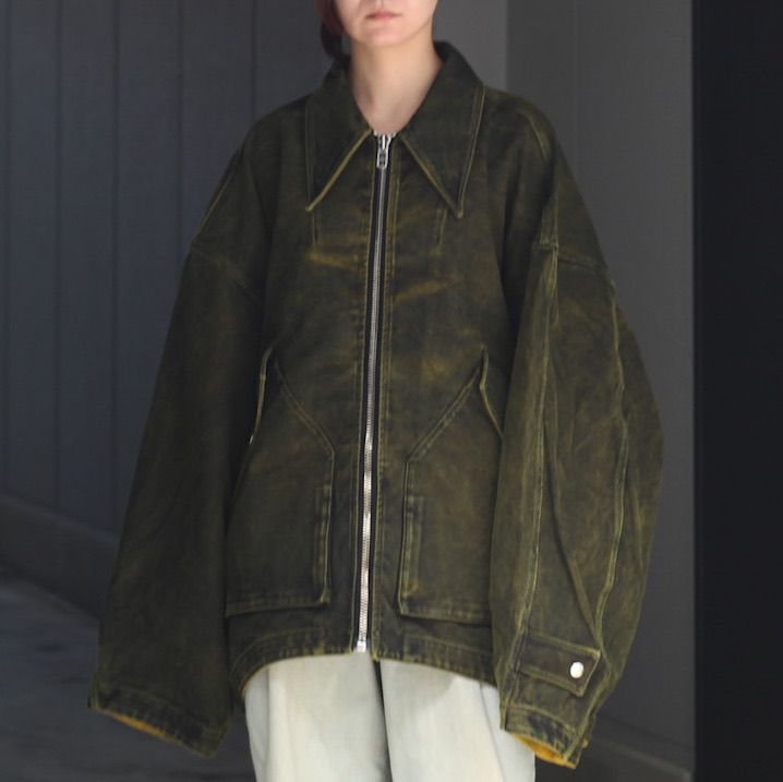 【残り一点】Black Stained Duck Jacket