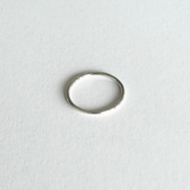 【お取り寄せ注文可能】Minimal Ring(WHITE GOLD/WIDE 1.5MM)