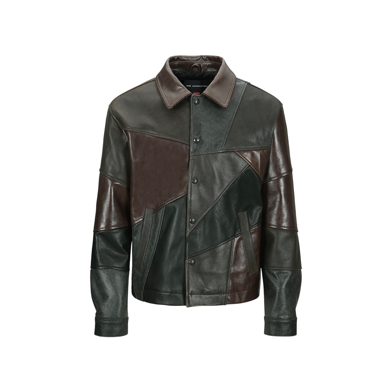 【残り一点】Unisex Patchwork Leather Jacket