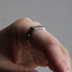 【残り一点】Square Ring_6.1mm(SILVER)