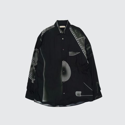 【残り一点】Photogram Printed Rayon Shirt