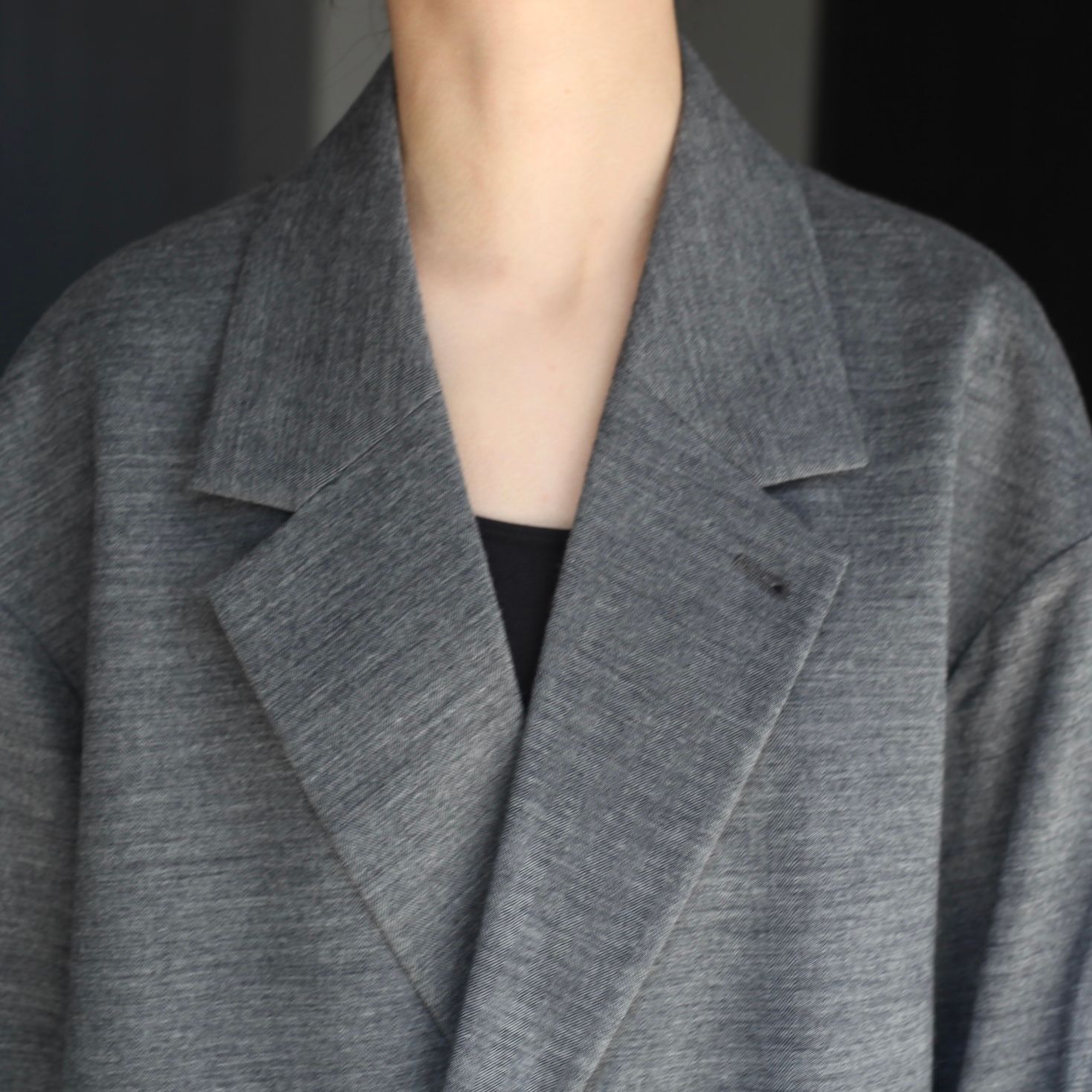 【残り一点】36G Wool Herringbone Double Jacket