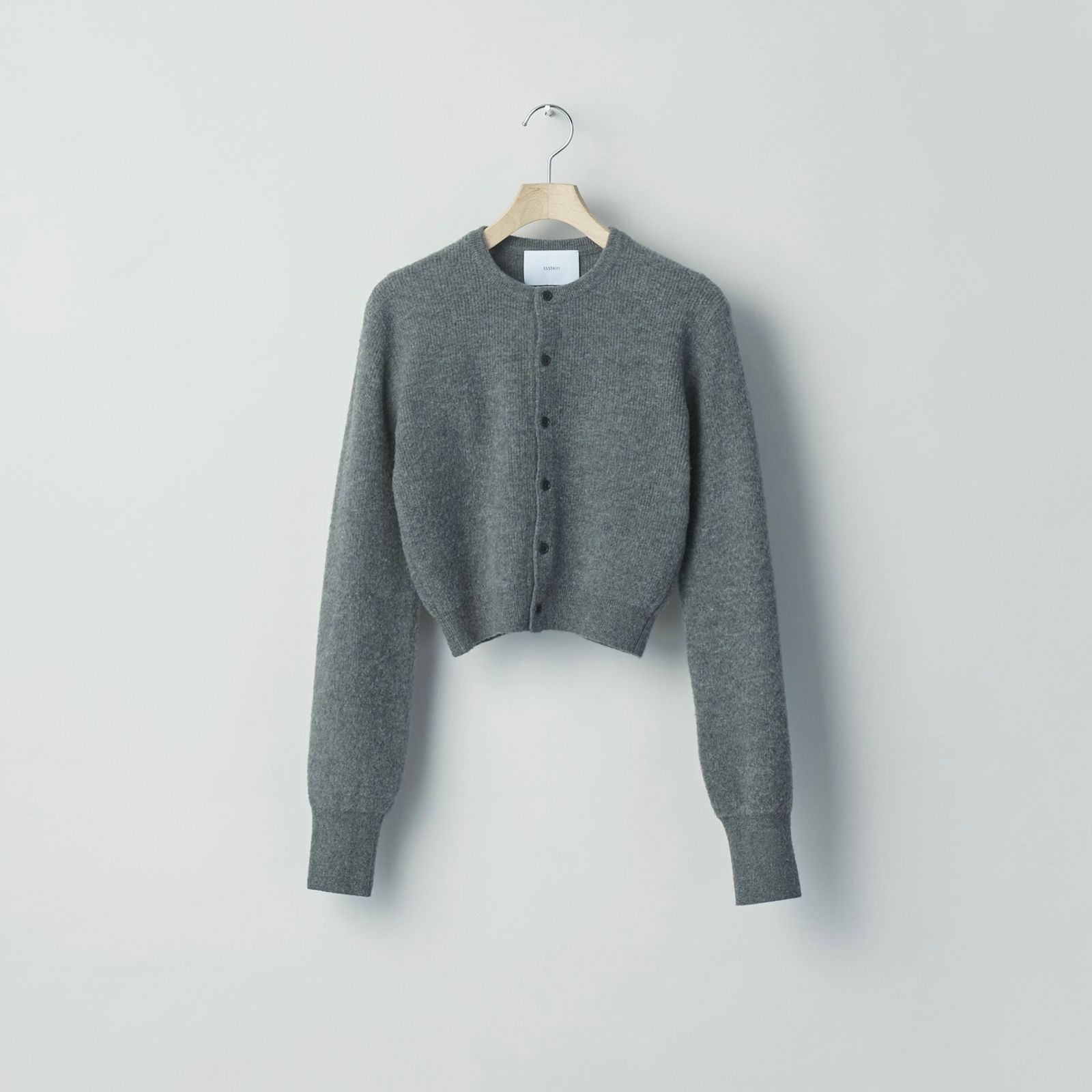 【残り一点】Super Fine Wool Milled Knit Mini Cardigan