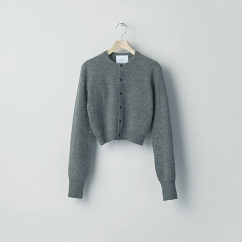 【残り一点】Super Fine Wool Milled Knit Mini Cardigan