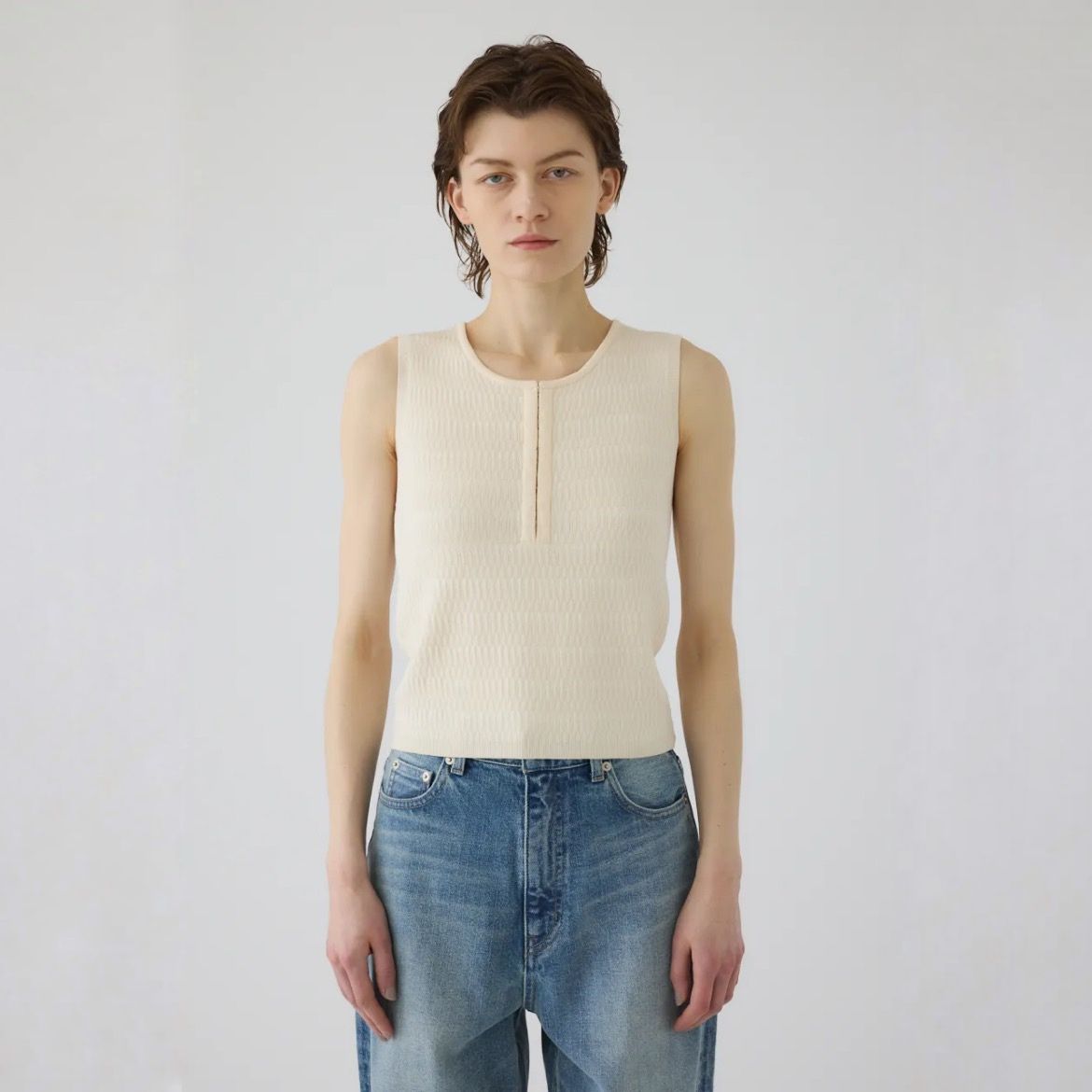 【残り一点】Round Neck Hook Tank
