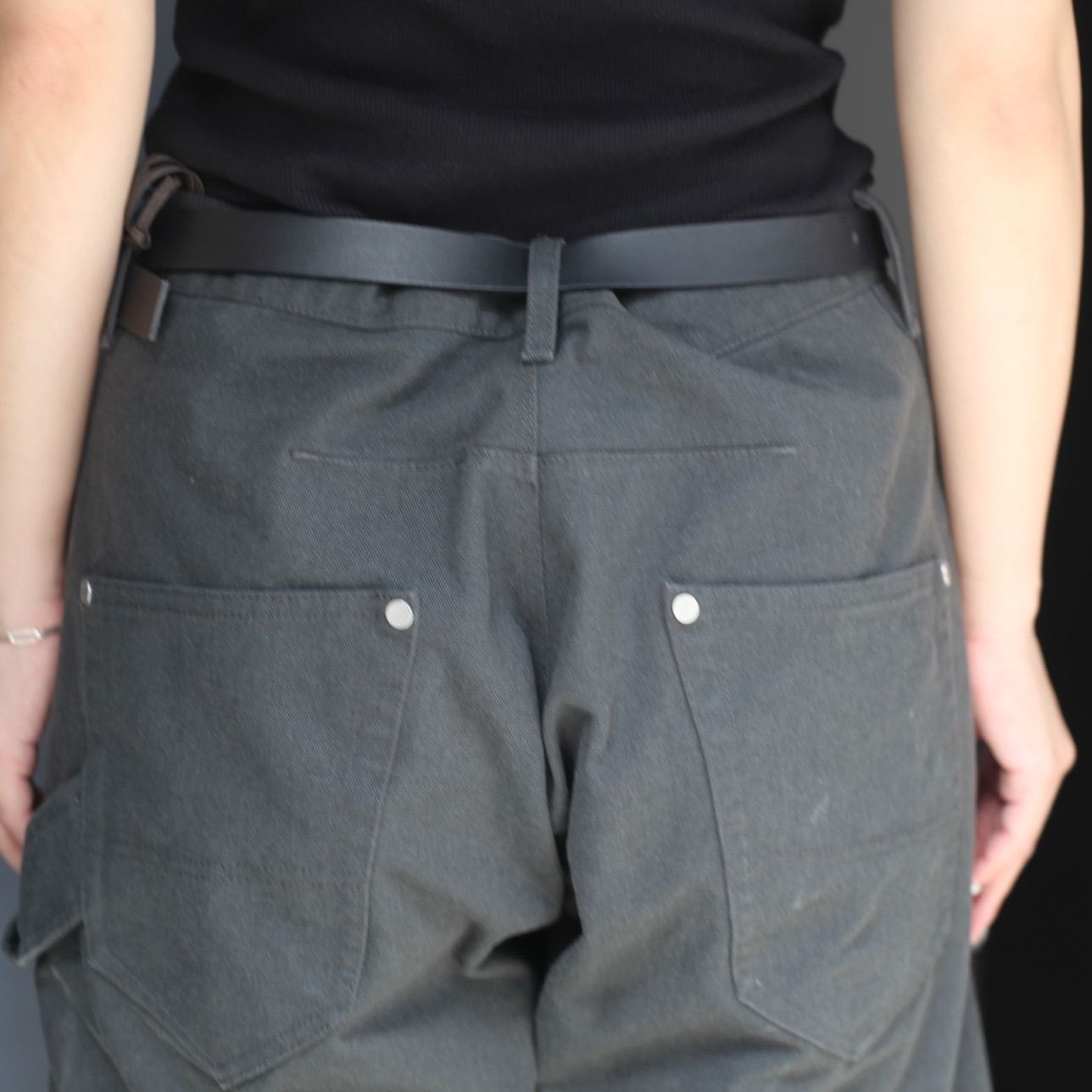 【残り一点】Curved Leg Double Knee Work Pants