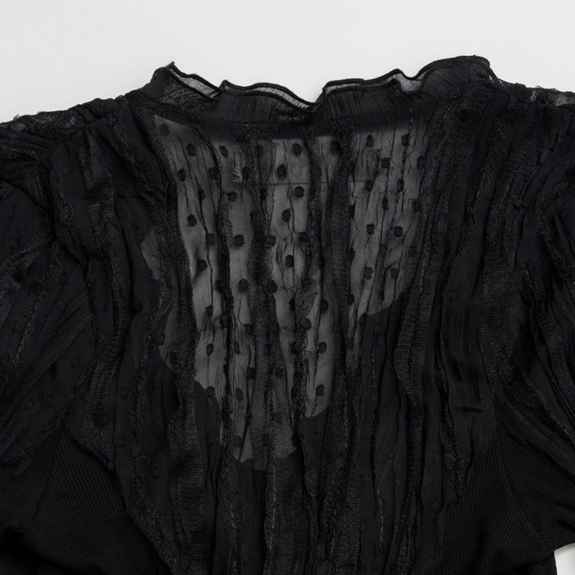 【残り一点】Sheer Dot Slim Shirt