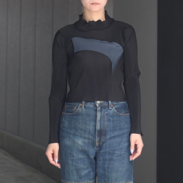 【残り一点】Todo Tiny Wave Top Long Sleeve High Neck