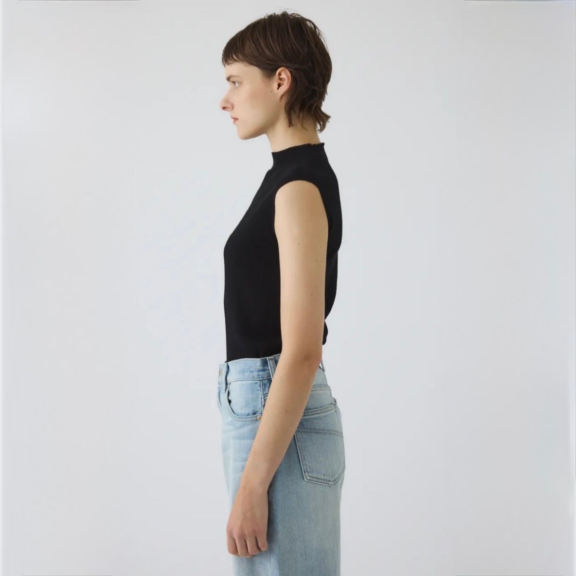 【残り一点】Washable Basic N/S Knit