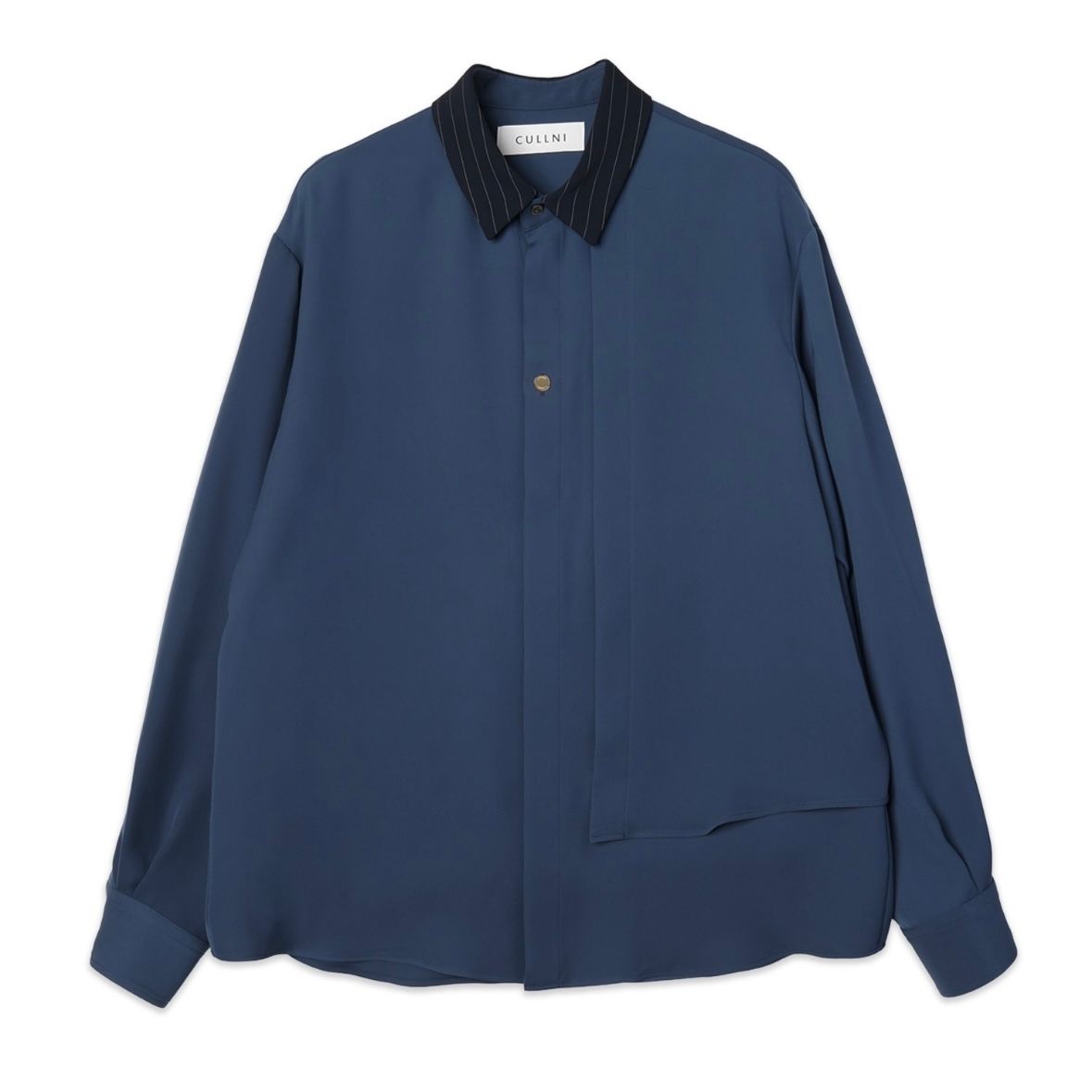 【残り一点】Double Satin Asymmetrical Layered Shirt
