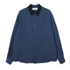 【残り一点】Double Satin Asymmetrical Layered Shirt
