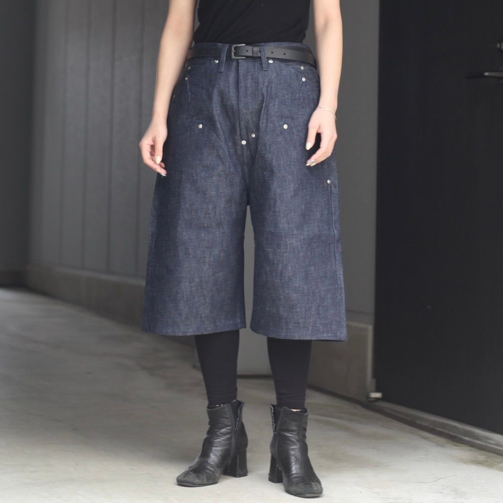 【残り一点】Newcommune Baggy Denim Shorts Rigid