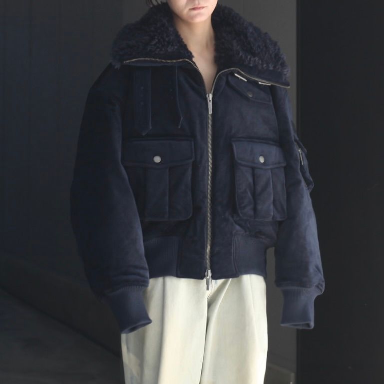 【残り一点】Corduroy Notched Lapel Utility Jacket