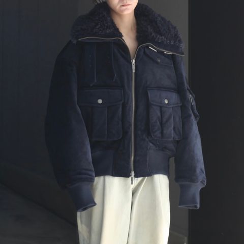 【残り一点】Corduroy Notched Lapel Utility Jacket