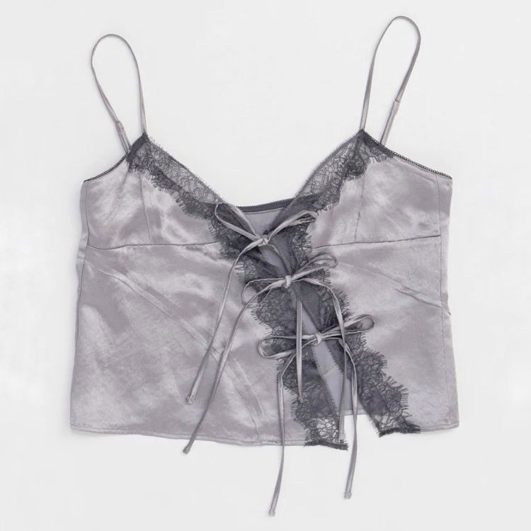 MAISON SPECIAL - 【残り一点】Lace Docking Satin Camisole