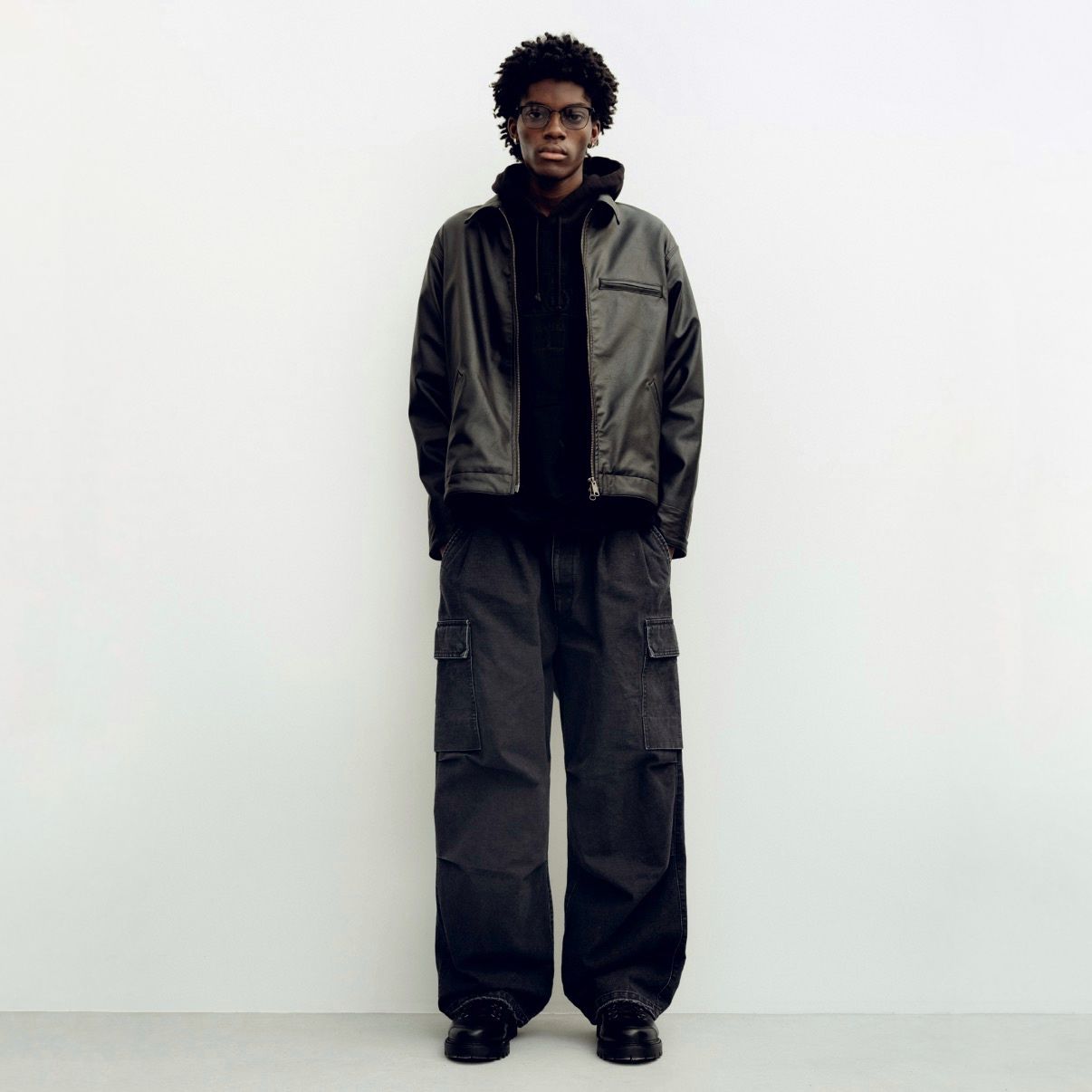 【残り一点】Black Work Zip Jacket